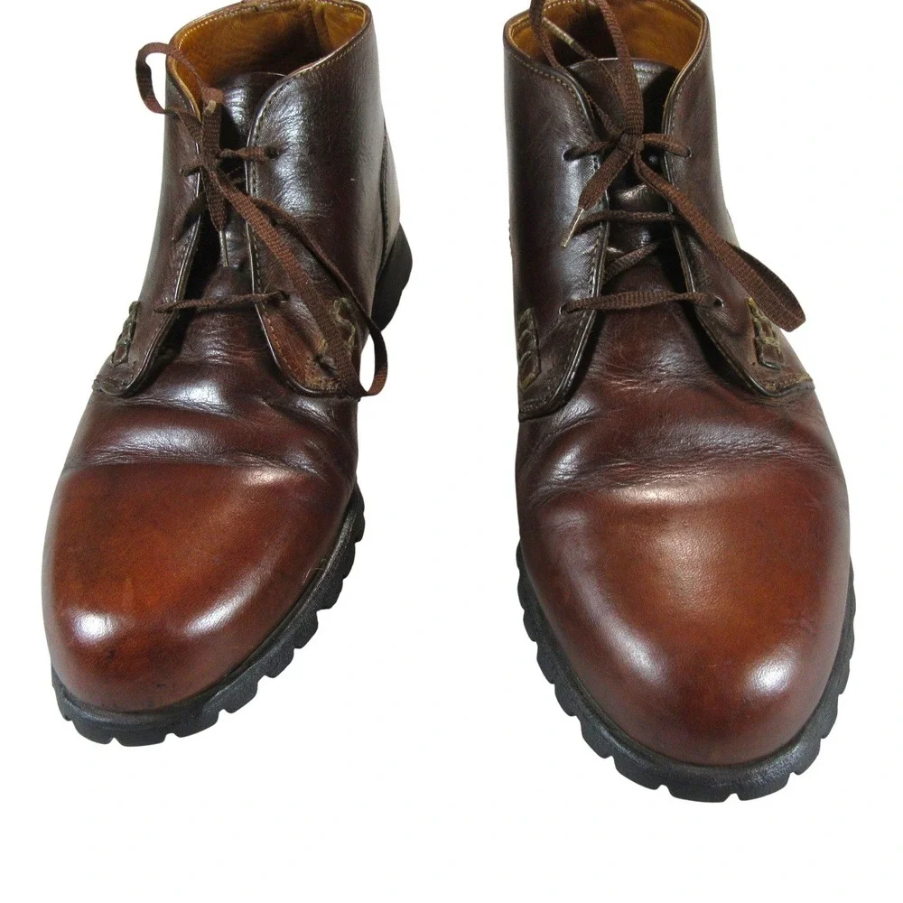 Irish Setter Chukka Boots 9.5 EE Brown Leather‎ Lace Up Vibram Sole 887 Vintage